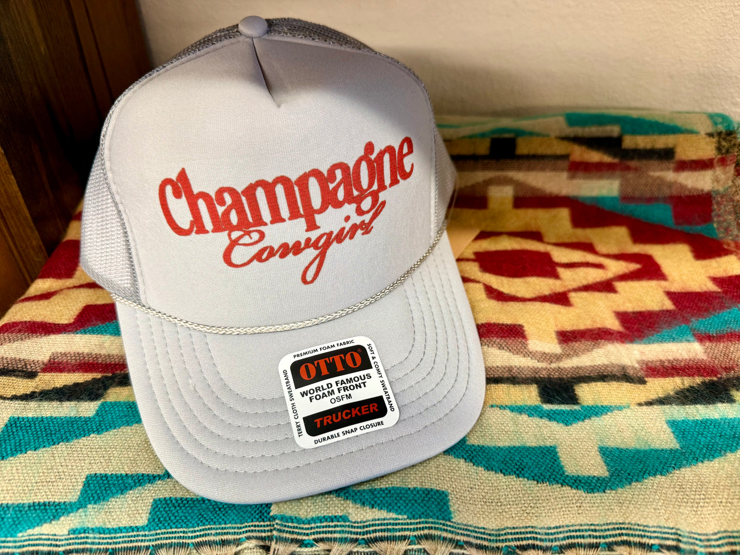 Champagne Cowgirl Trucker Hat