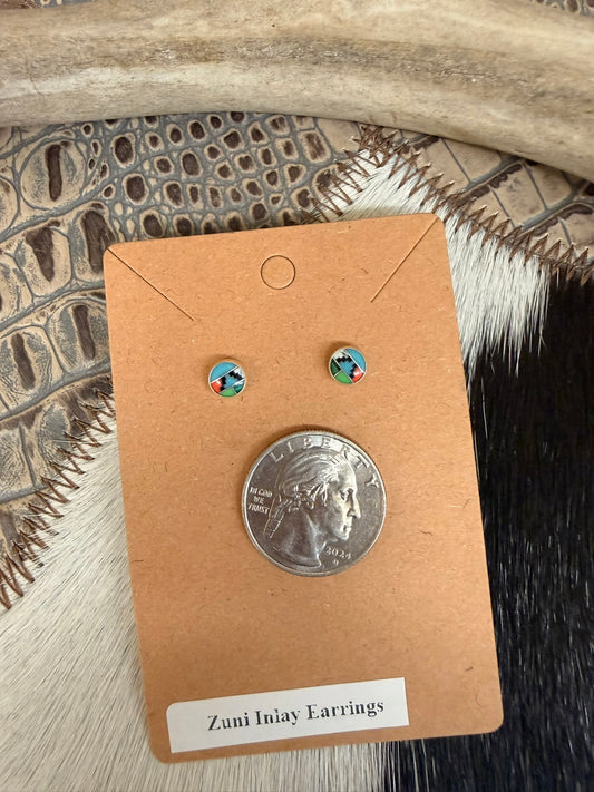 Zuni Inlay Earrings
