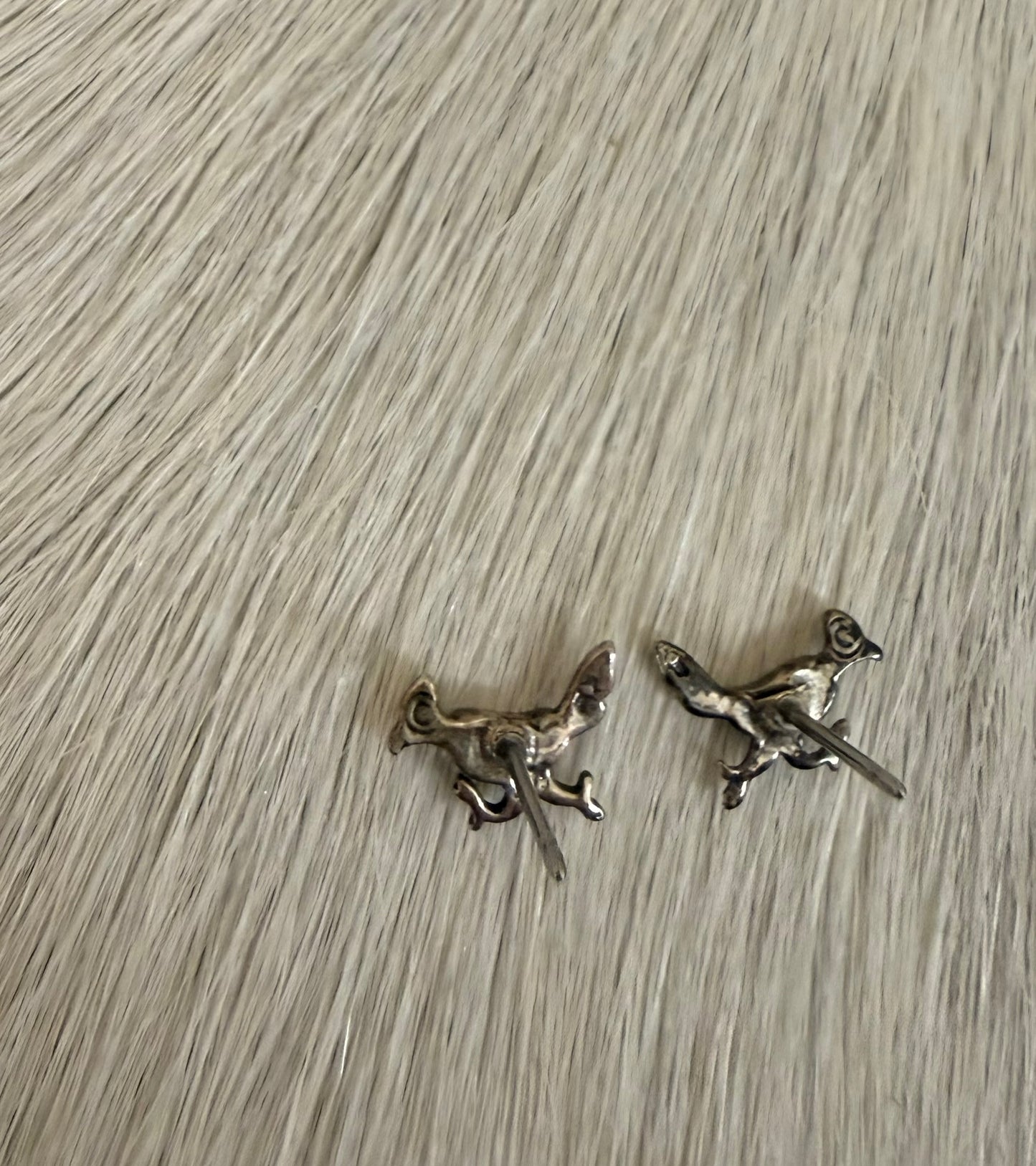 Roadrunner Turquoise Inlay Earrings
