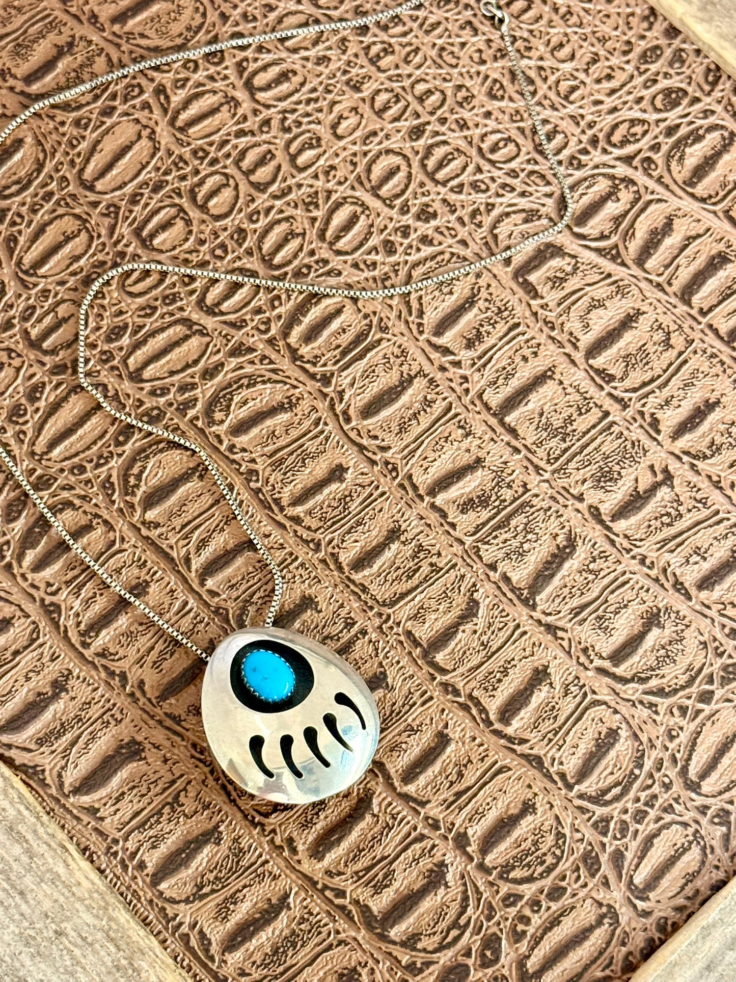 Bear Claw Pendant Brooch Necklace