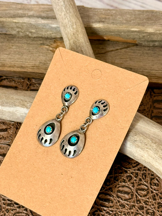 Bear Claw Dangle Earrings