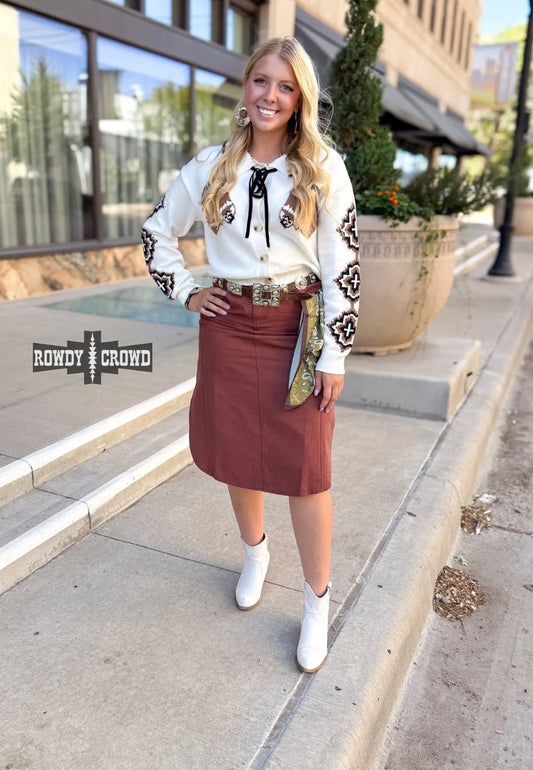 Brown Sack Skirt