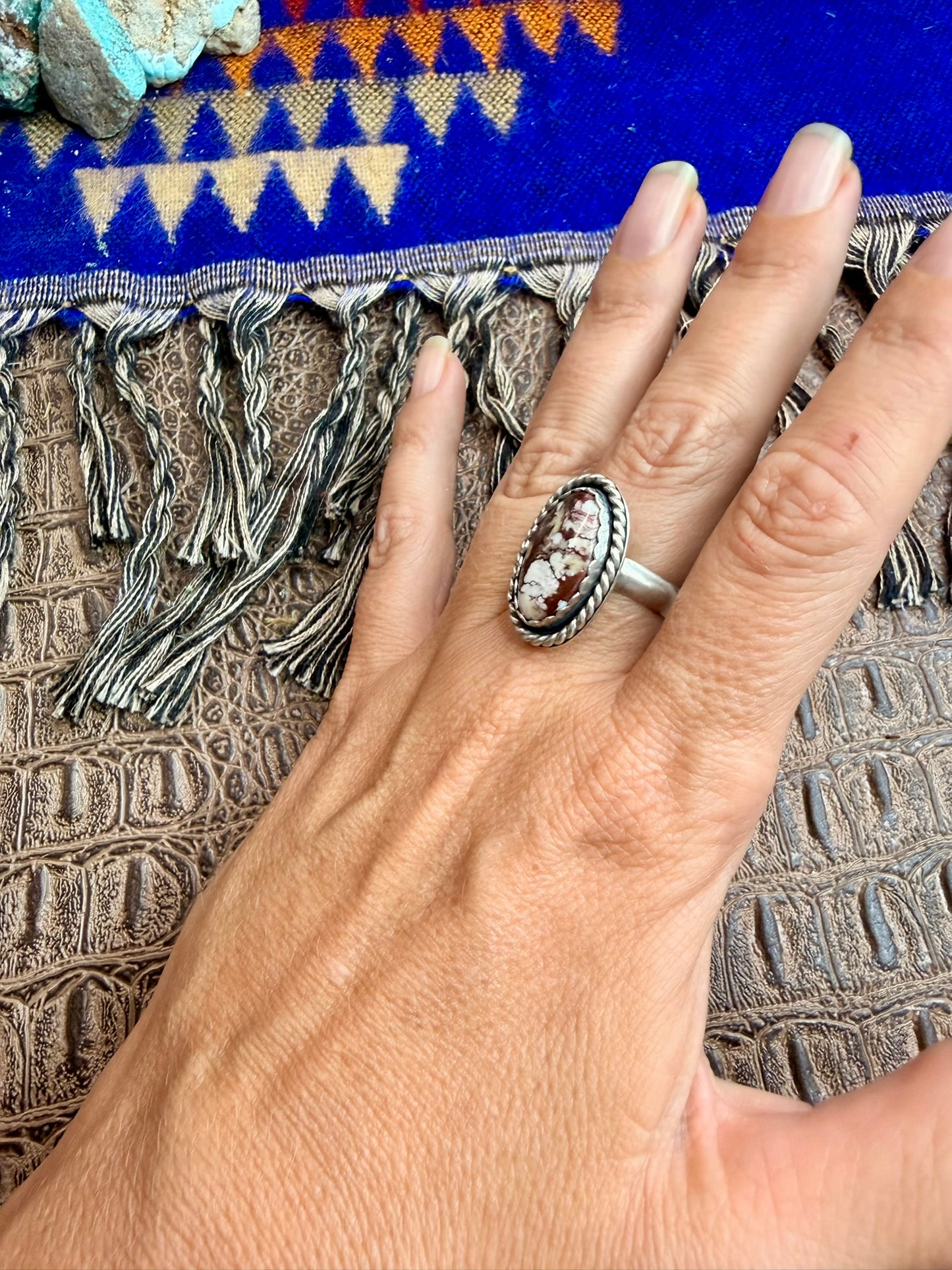 Wild Horse Oval Ring Size Adjustable