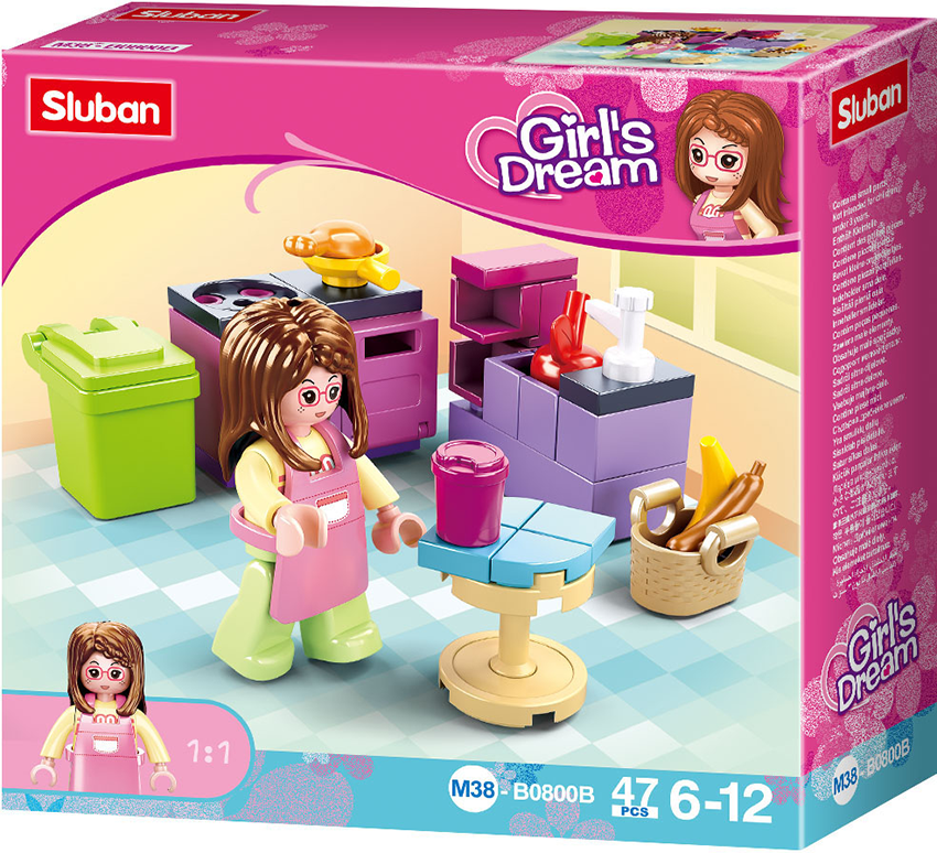Girl's Dream Apartment Home Building Brick Sets