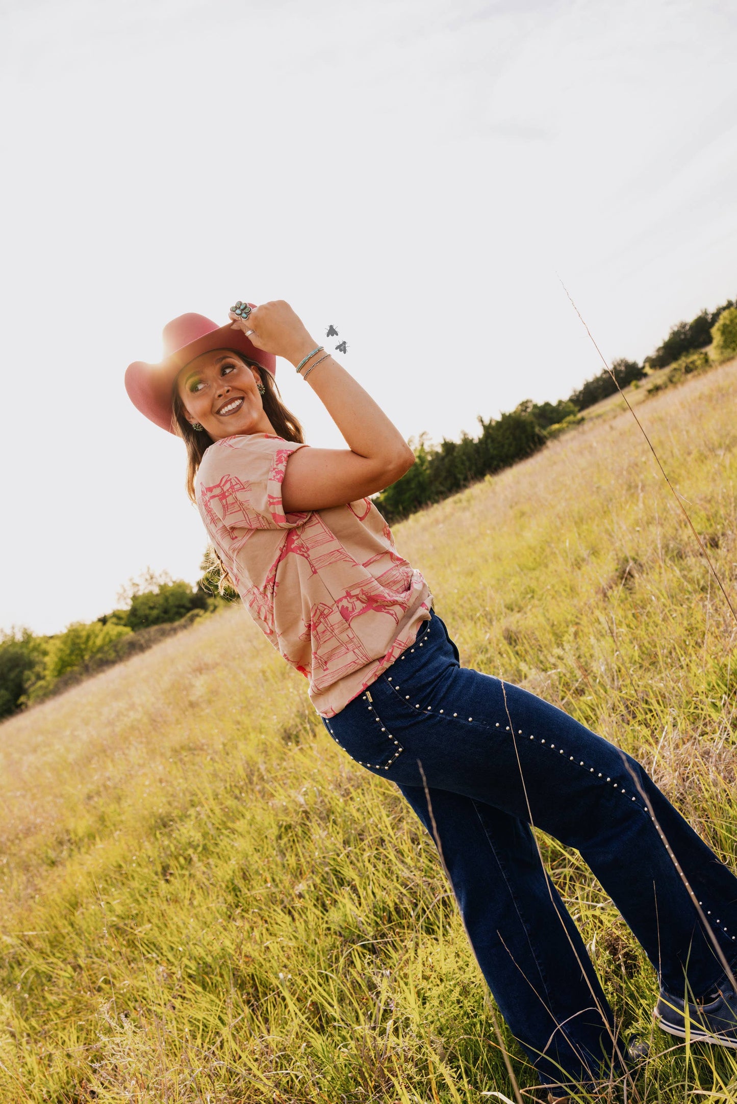Pink Fancy Fenceline Top