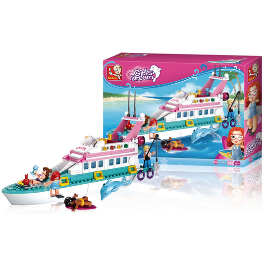 Luxury Girls Yacht Building Block Set