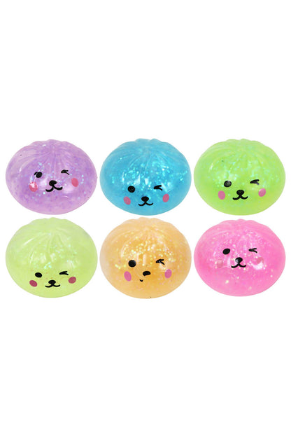 Mini Puppy Glittery Bao Dumpling Gel Slime Squishy - 2 Inch