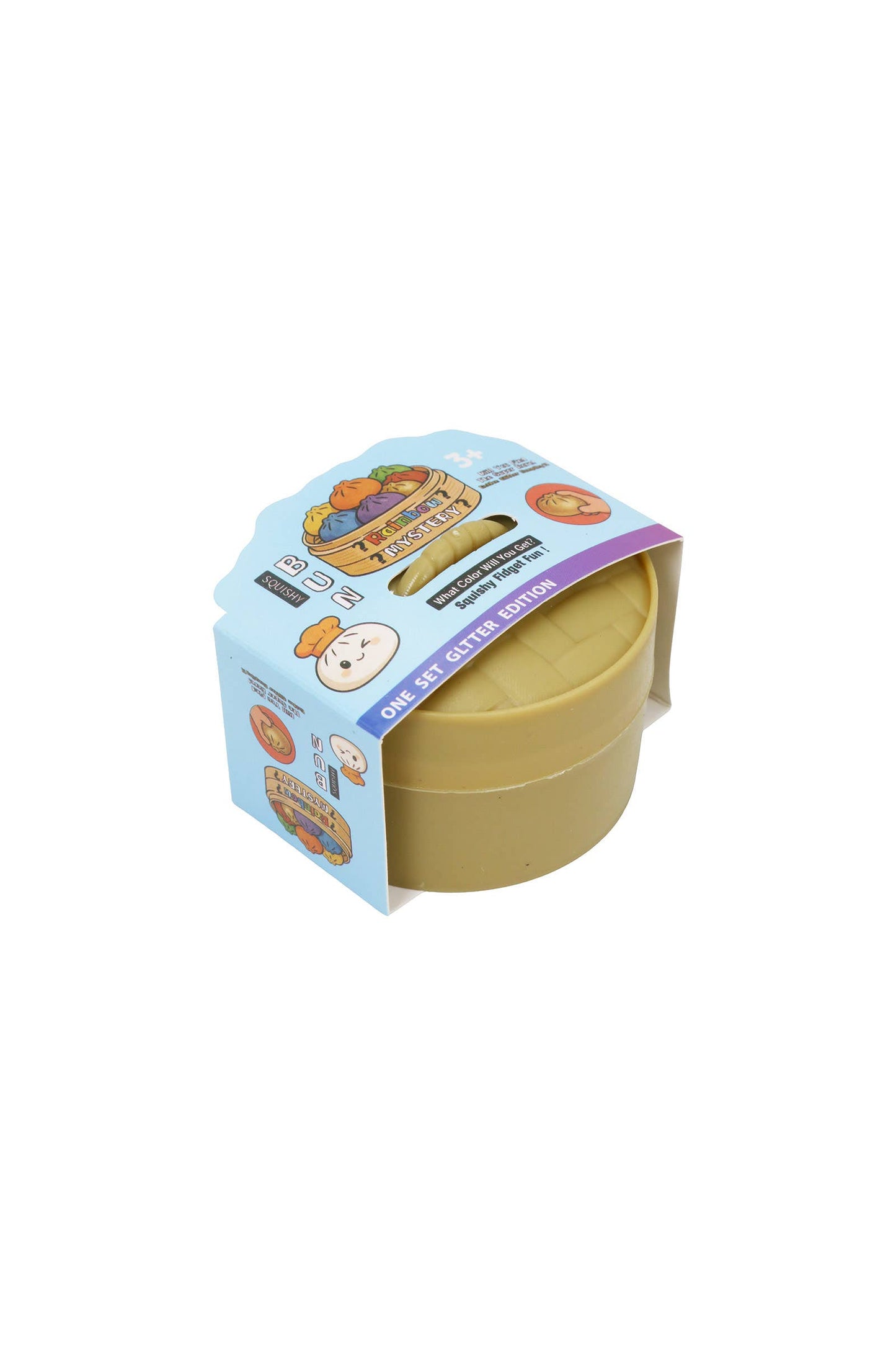Mini Puppy Glittery Bao Dumpling Gel Slime Squishy - 2 Inch