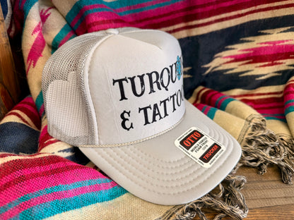 Turquoise & Tattoos Trucker Hat