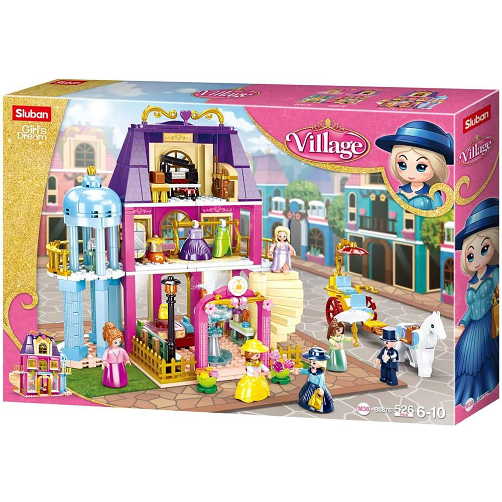 Girl's Dream Village Department Store Building Brick Kit