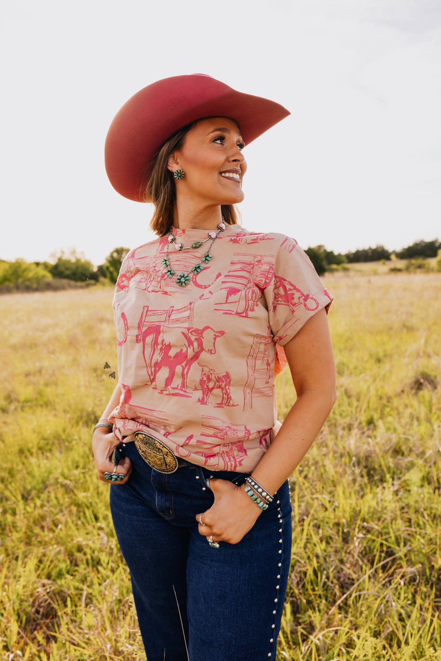 Pink Fancy Fenceline Top