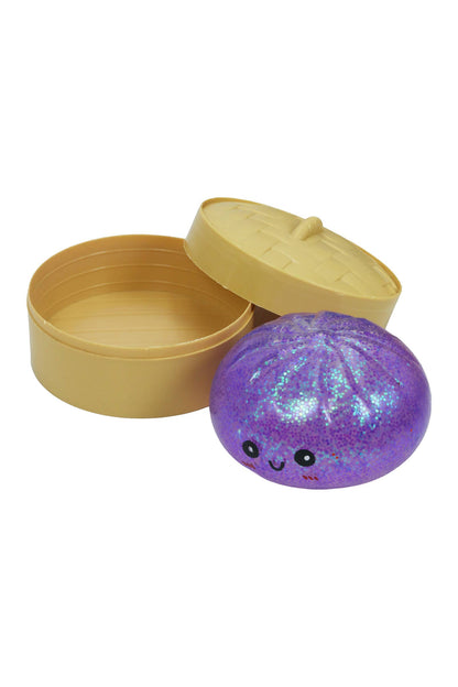 Glittery Jiggly Gel Slime Dumpling Bao Bun Squishy Toys