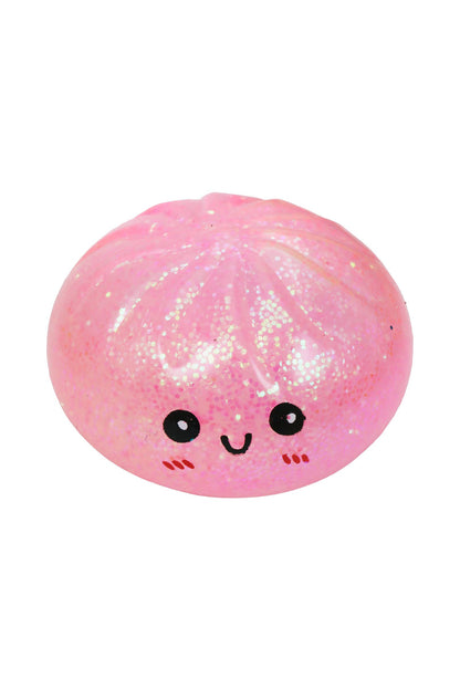 Glittery Jiggly Gel Slime Dumpling Bao Bun Squishy Toys
