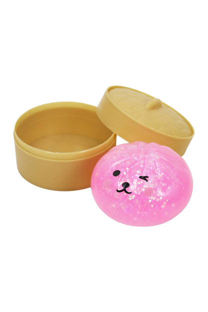 Mini Puppy Glittery Bao Dumpling Gel Slime Squishy - 2 Inch