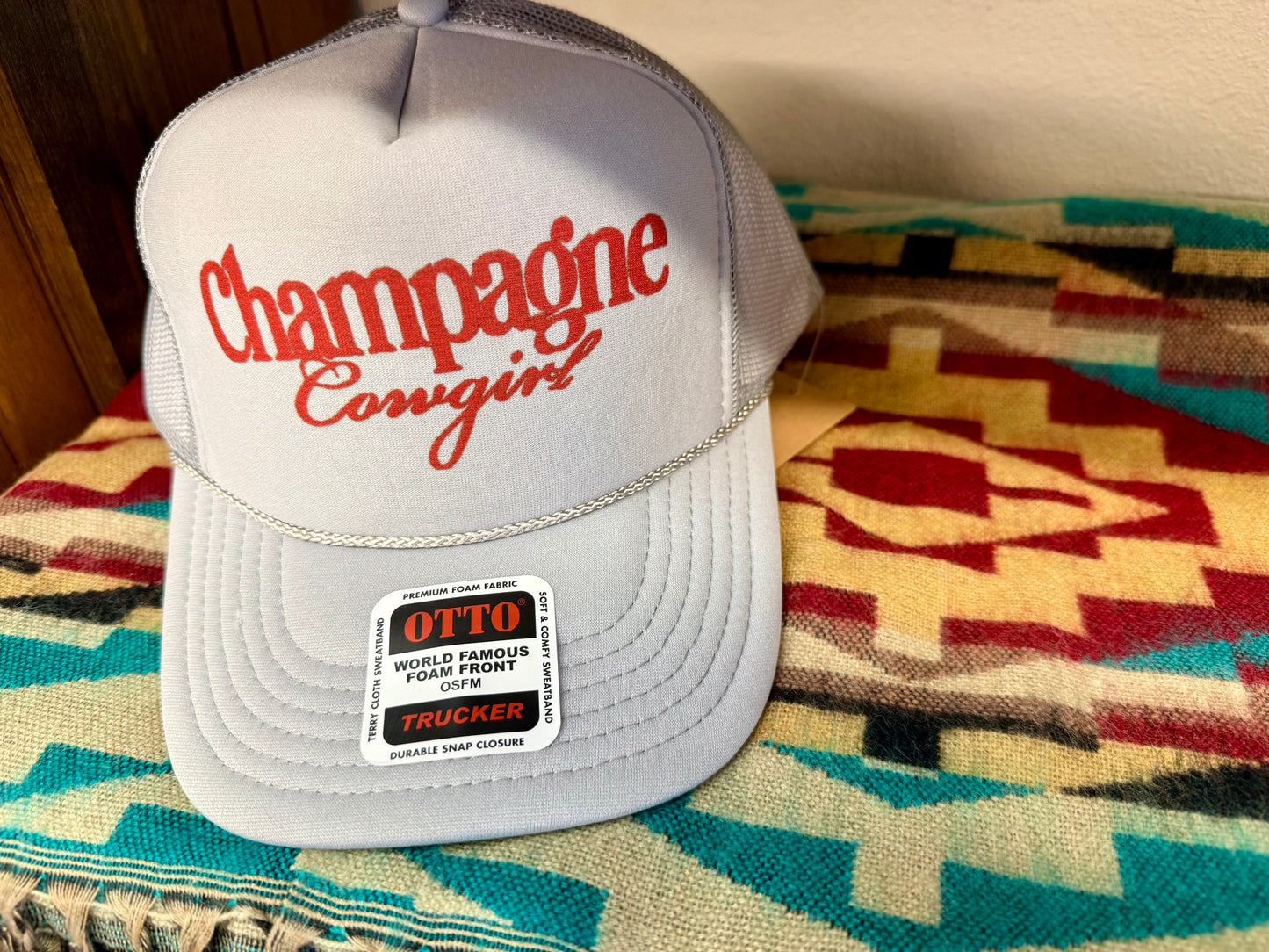 Champagne Cowgirl Trucker Hat
