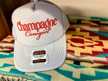 Champagne Cowgirl Trucker Hat