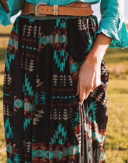 Aztec Western Skirt- Final Sale Price