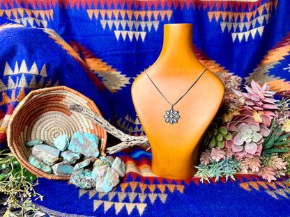 Zuni Mother of Pearl Pendant Necklace