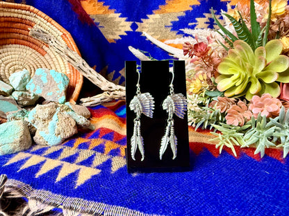 Vintage Chief Dangle Earrings
