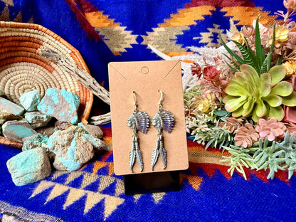 Vintage Chief Dangle Earrings