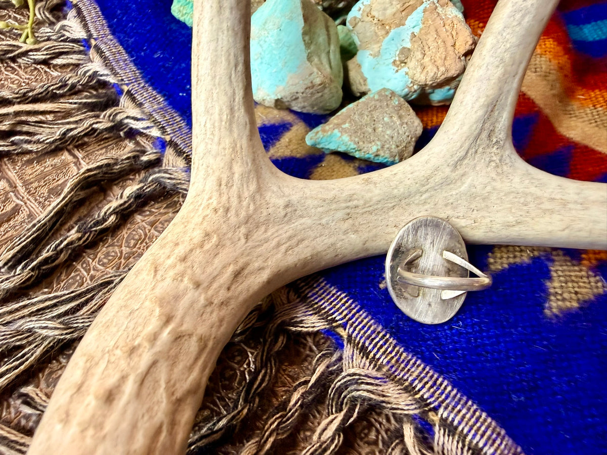 Oval Turquoise Ring Size 5.5
