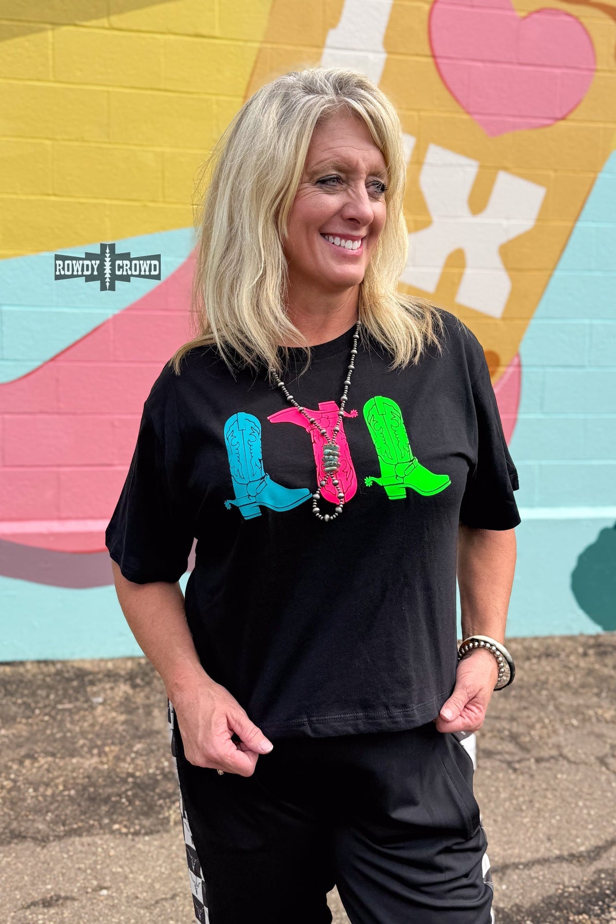 Neon Boots Graphic Tee