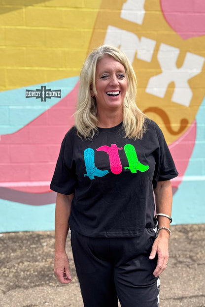 Neon Boots Graphic Tee