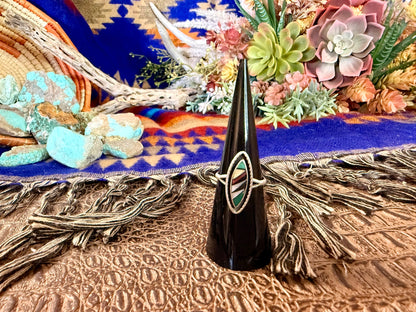 Marquise Inlay Zuni Ring Size 5.5