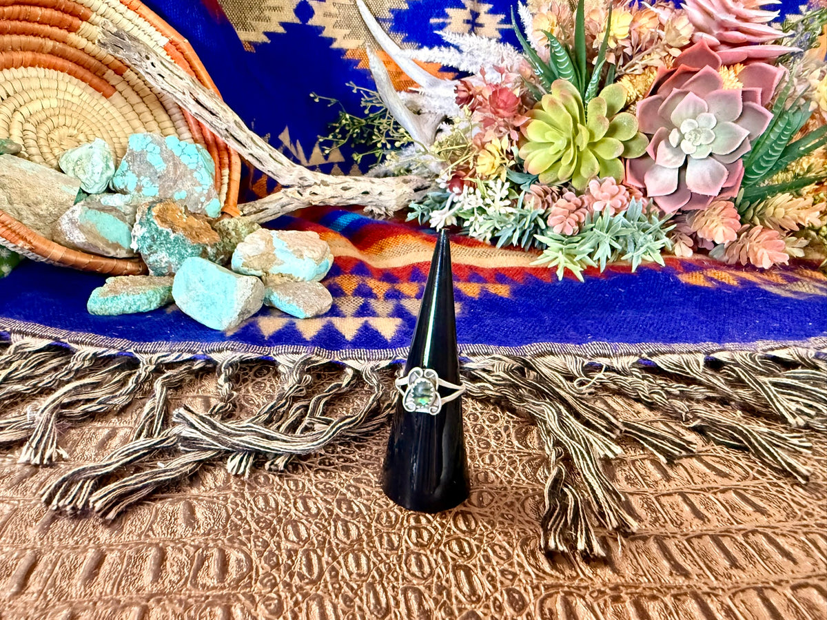 Abalone Shell Small Ring Size 6