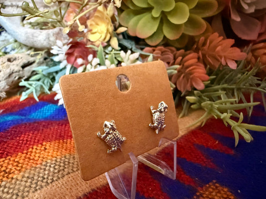 Horny Toad Stud Earrings