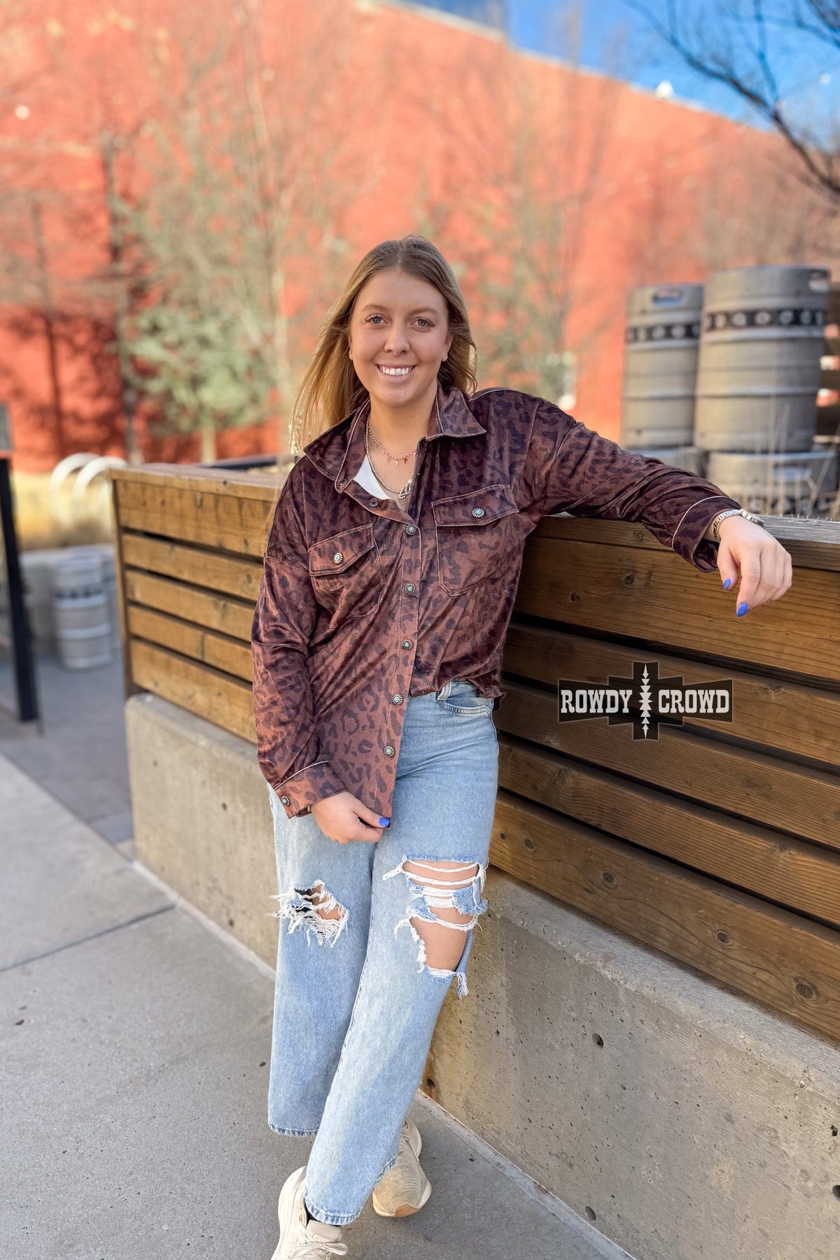 Leopard Lady Button Up