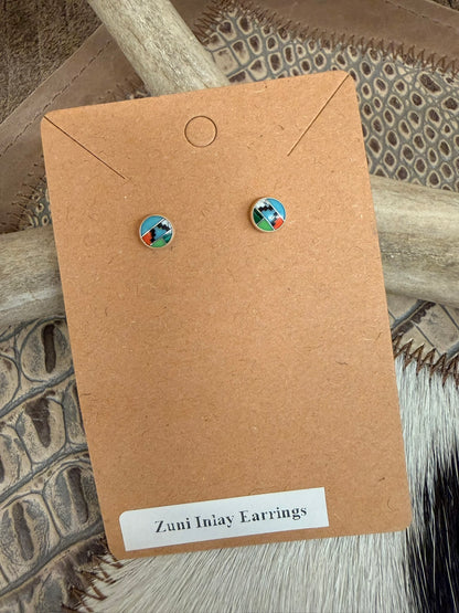 Zuni Inlay Earrings