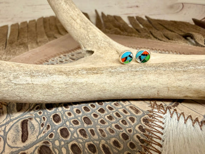 Zuni Inlay Earrings