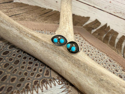 Zuni Tuquoise Stud Earrings