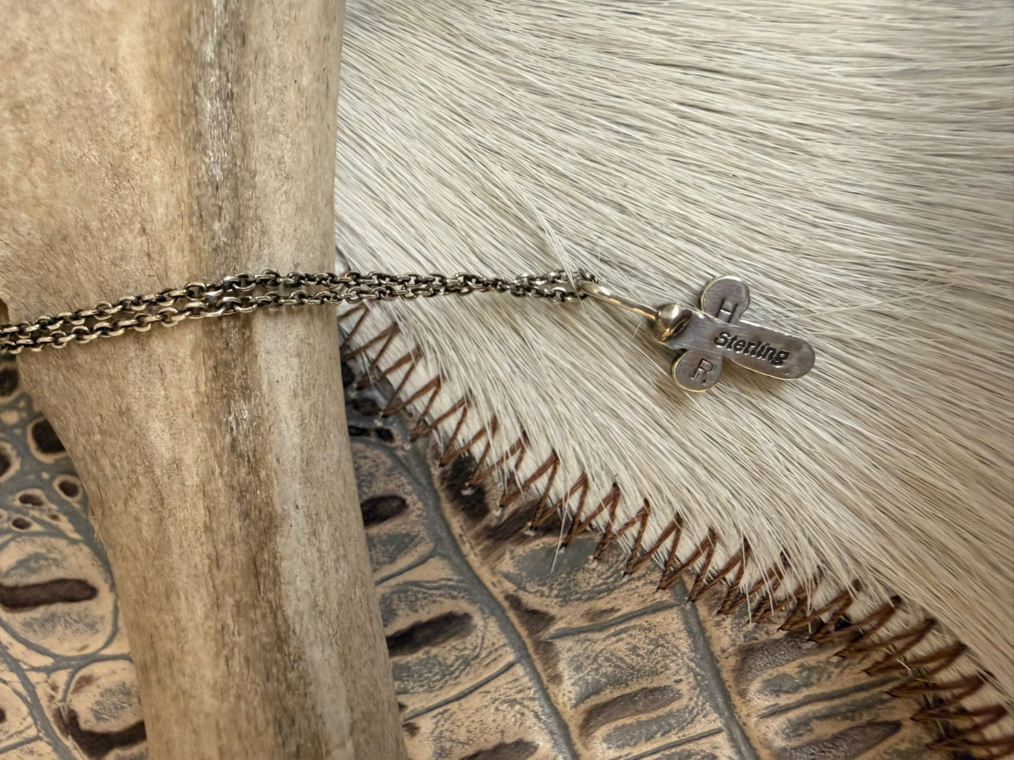 Cross Turquoise Inlay Necklace