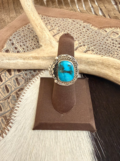 Morenci Turquoise Ring Size 6