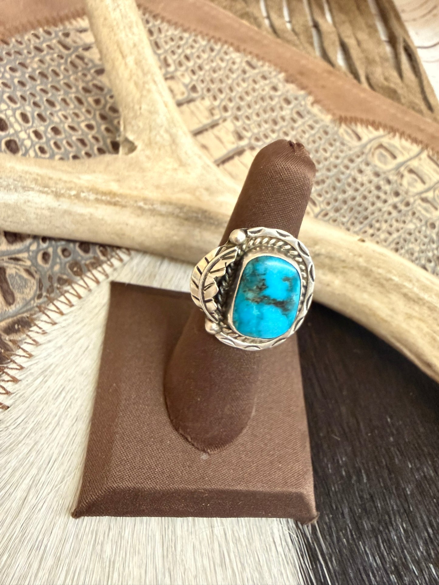 Morenci Turquoise Ring Size 6