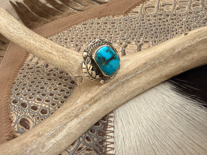 Morenci Turquoise Ring Size 6