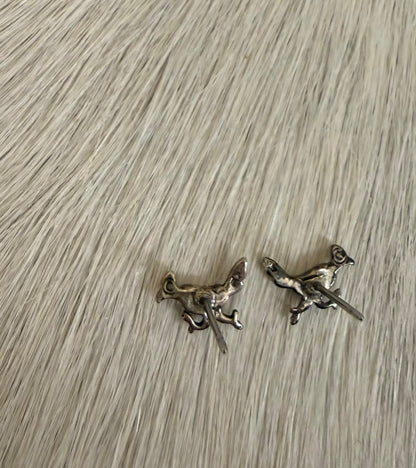 Roadrunner Turquoise Inlay Earrings