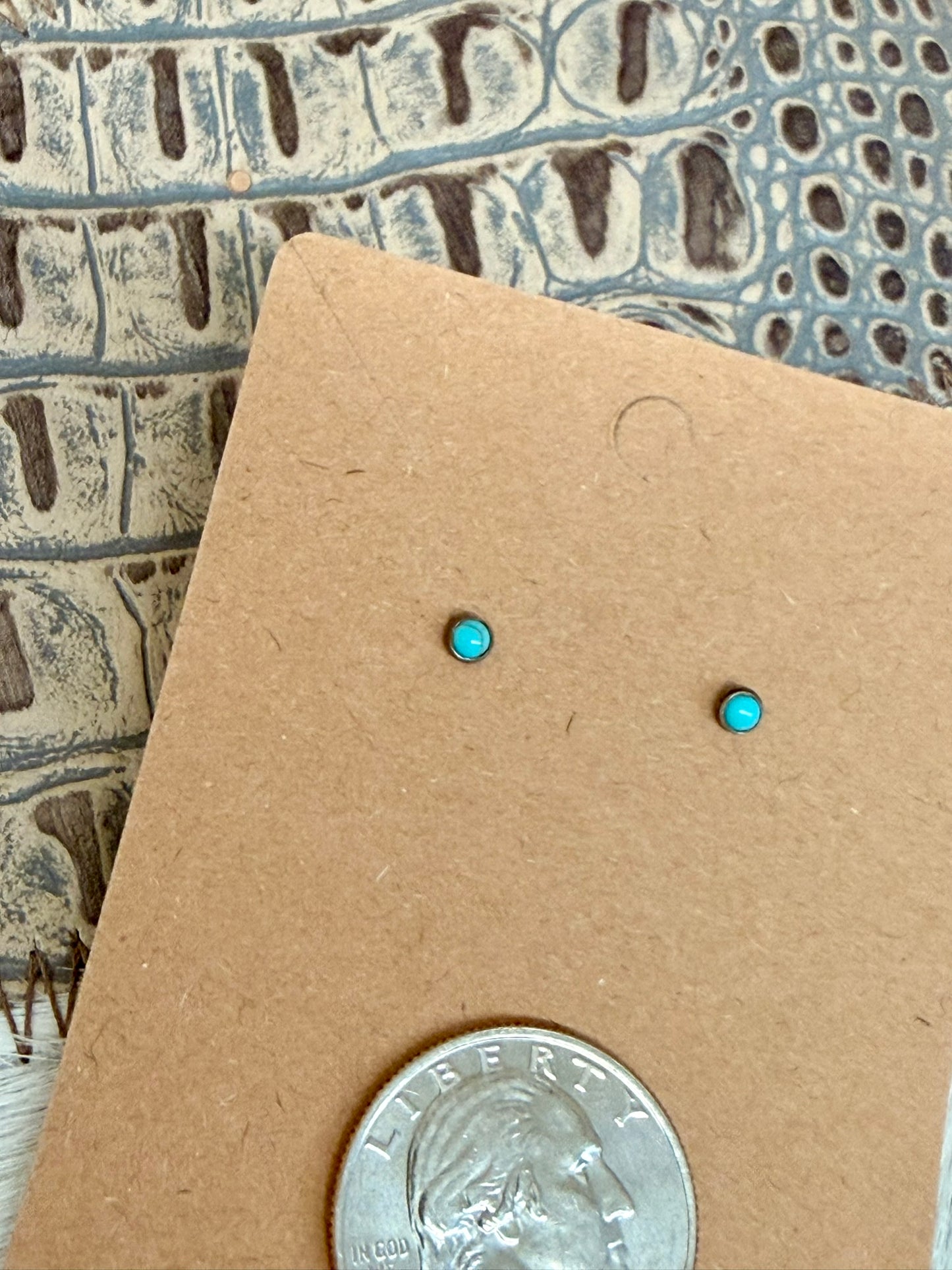 Turquoise Tiny Stud Earrings