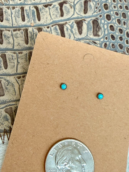 Turquoise Tiny Stud Earrings
