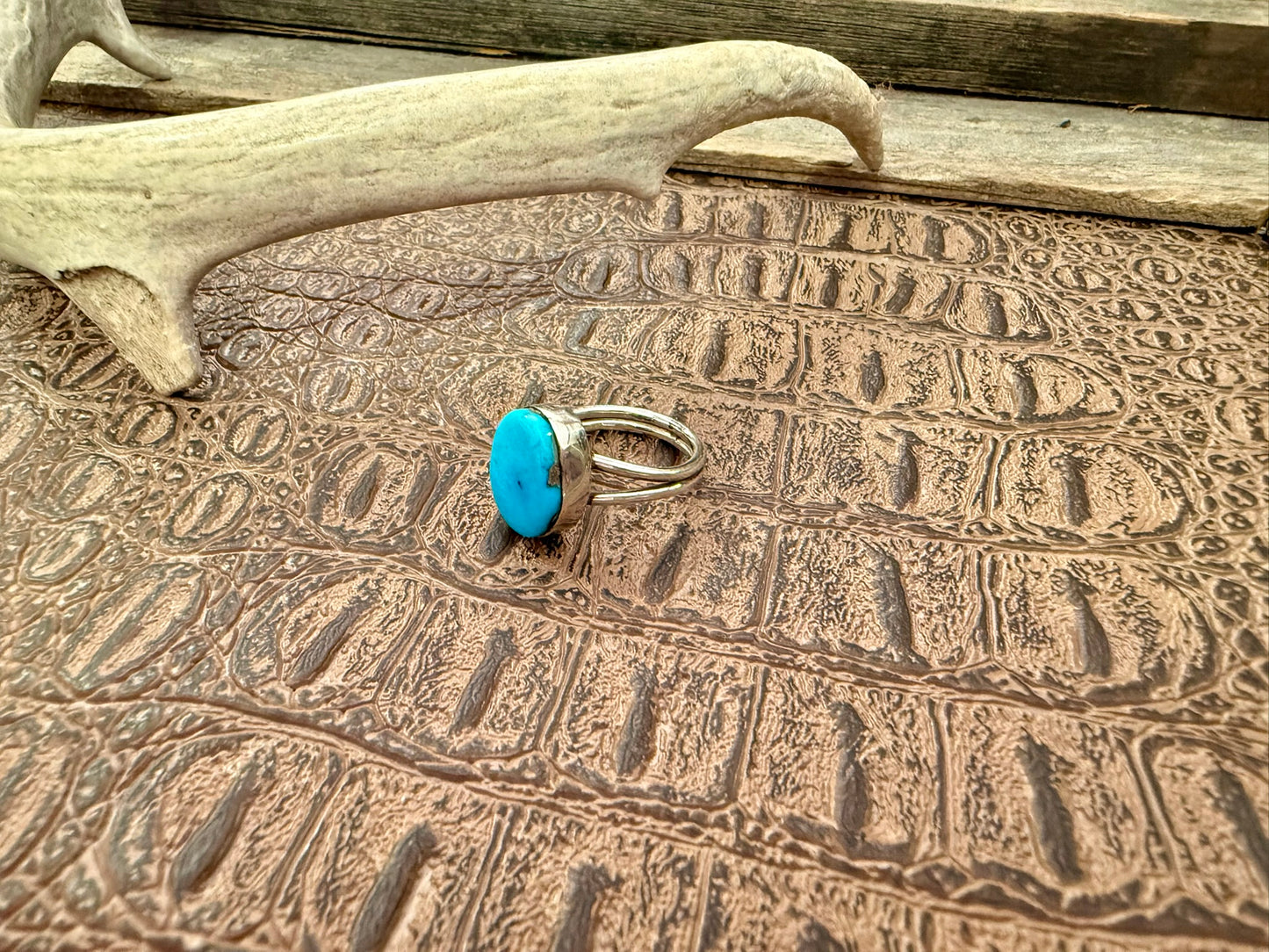 Turquoise Oval Ring 5.5