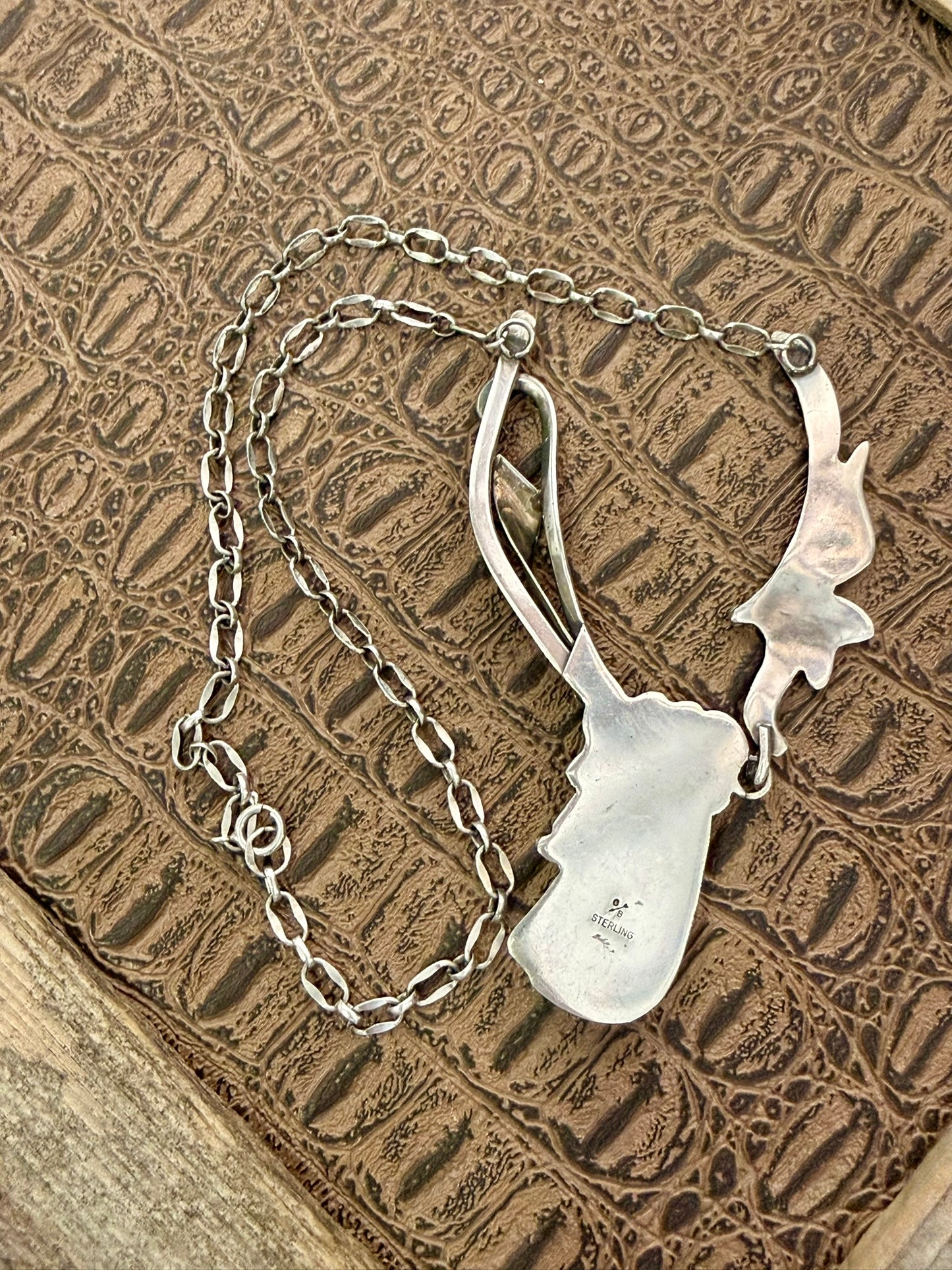 Lapis and Floral Necklace