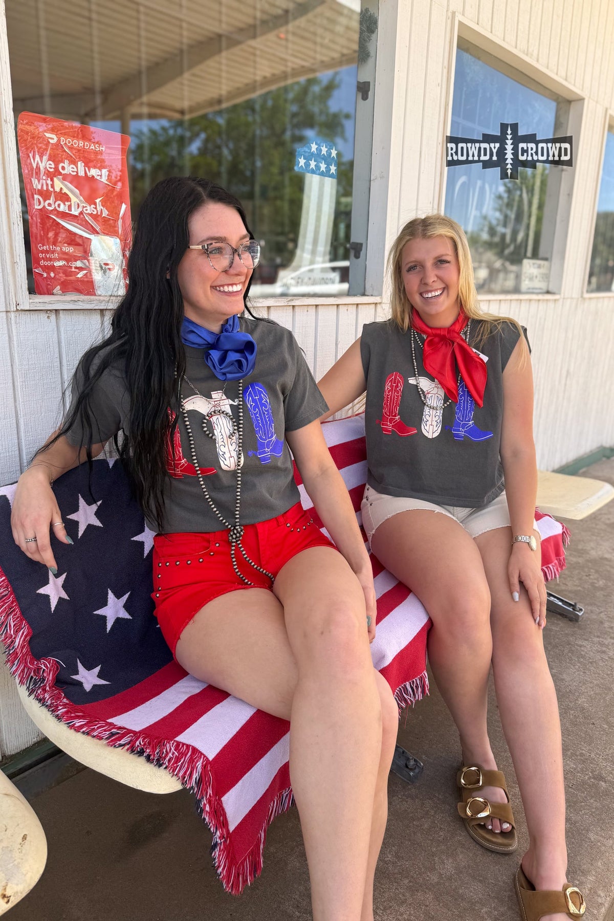 Red, White & Boots Graphic Tee
