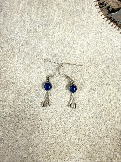 Coyote and Lapis Earrings