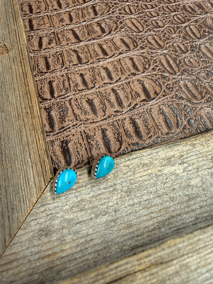 Teardrop Turquoise Earrings
