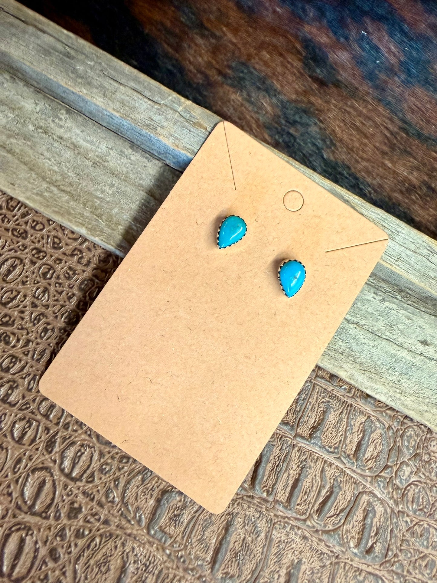 Teardrop Turquoise Earrings