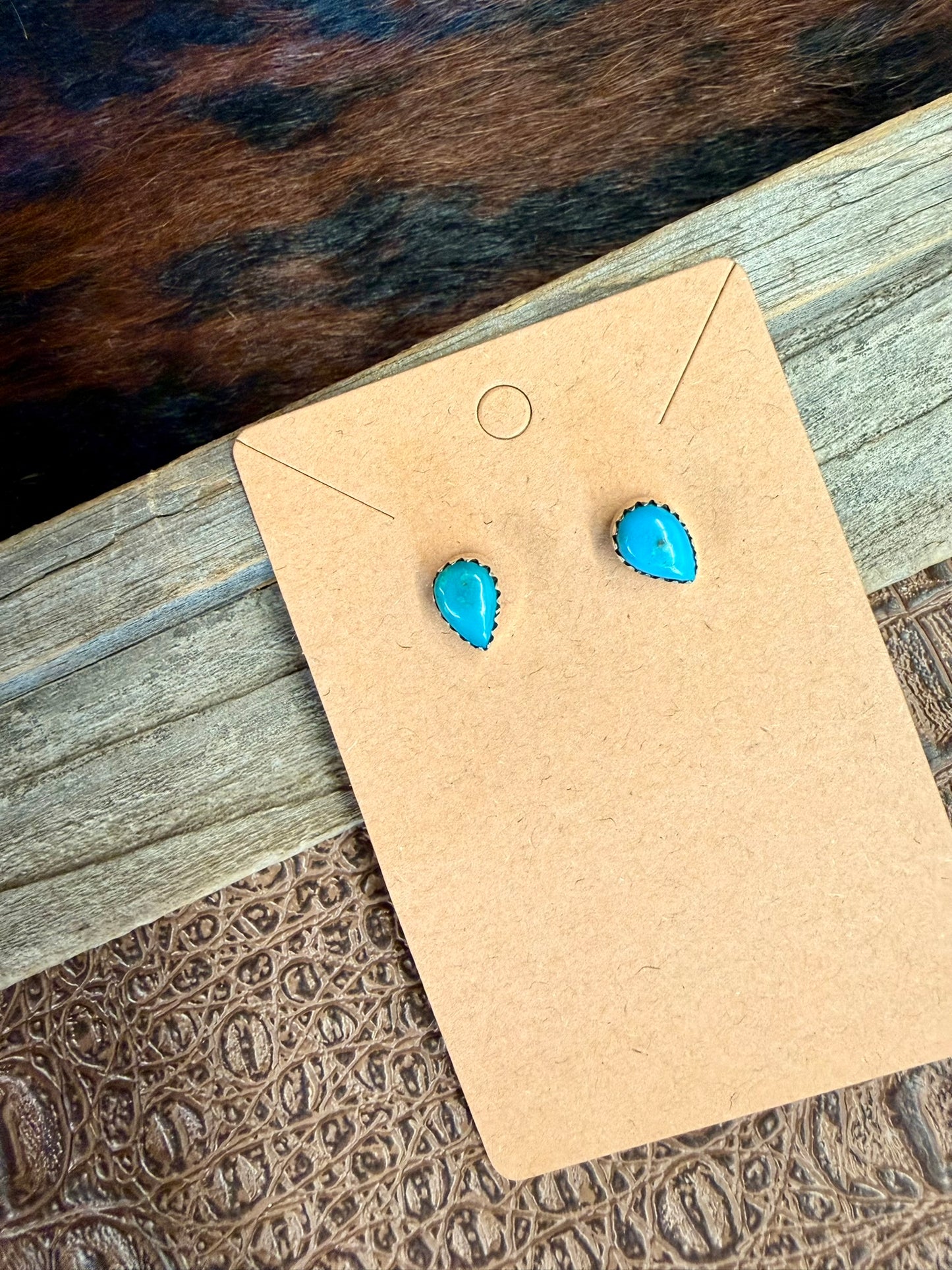 Teardrop Turquoise Earrings