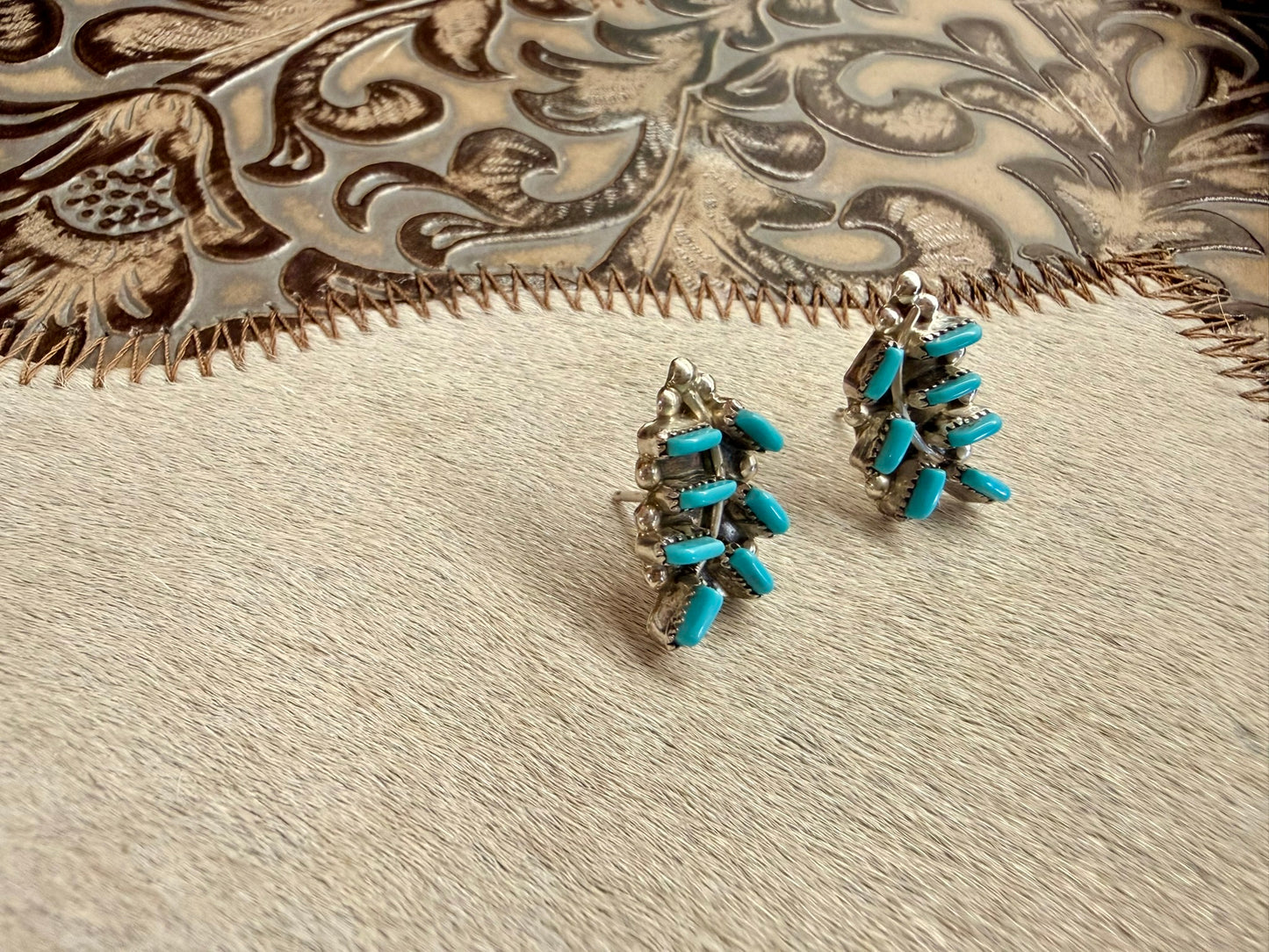 Zuni Needlepoint Earrings