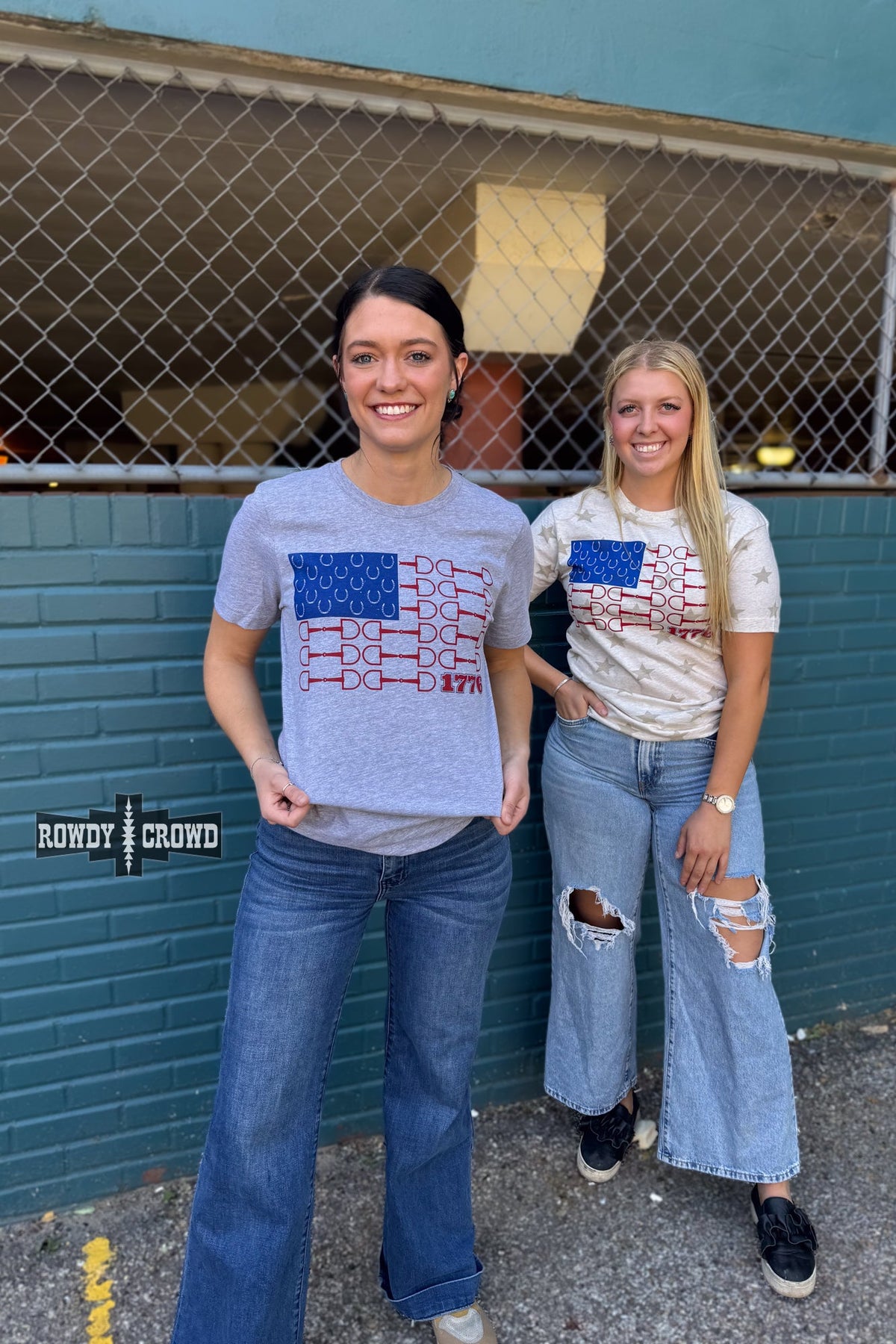 Bit of Freedom Graphic Tee- Gray